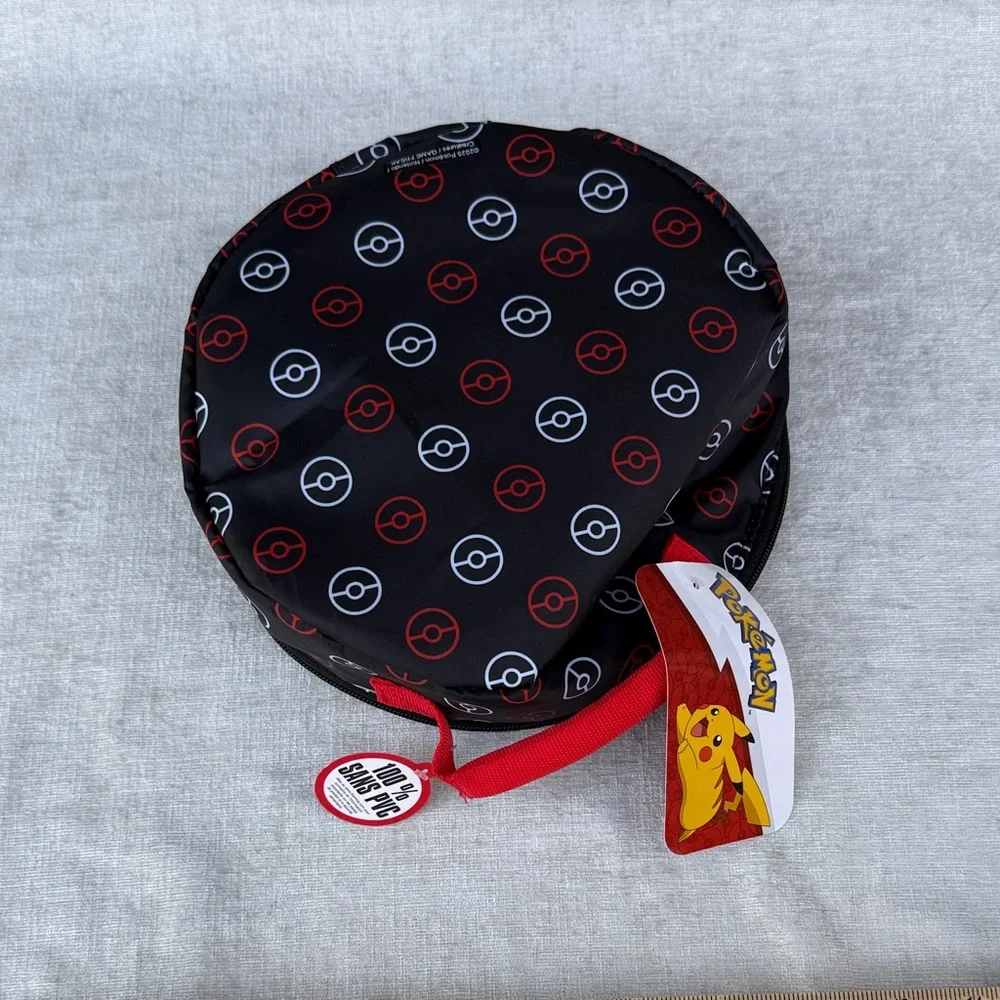 Pokémon Black and Red Poké Ball Lunch Bag NWT